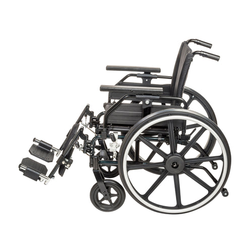 Drive Medical PLA420FBUARAD-ELR Viper Plus GT Wheelchair with Universal Armrests, Elevating Legrests, 20" Seat